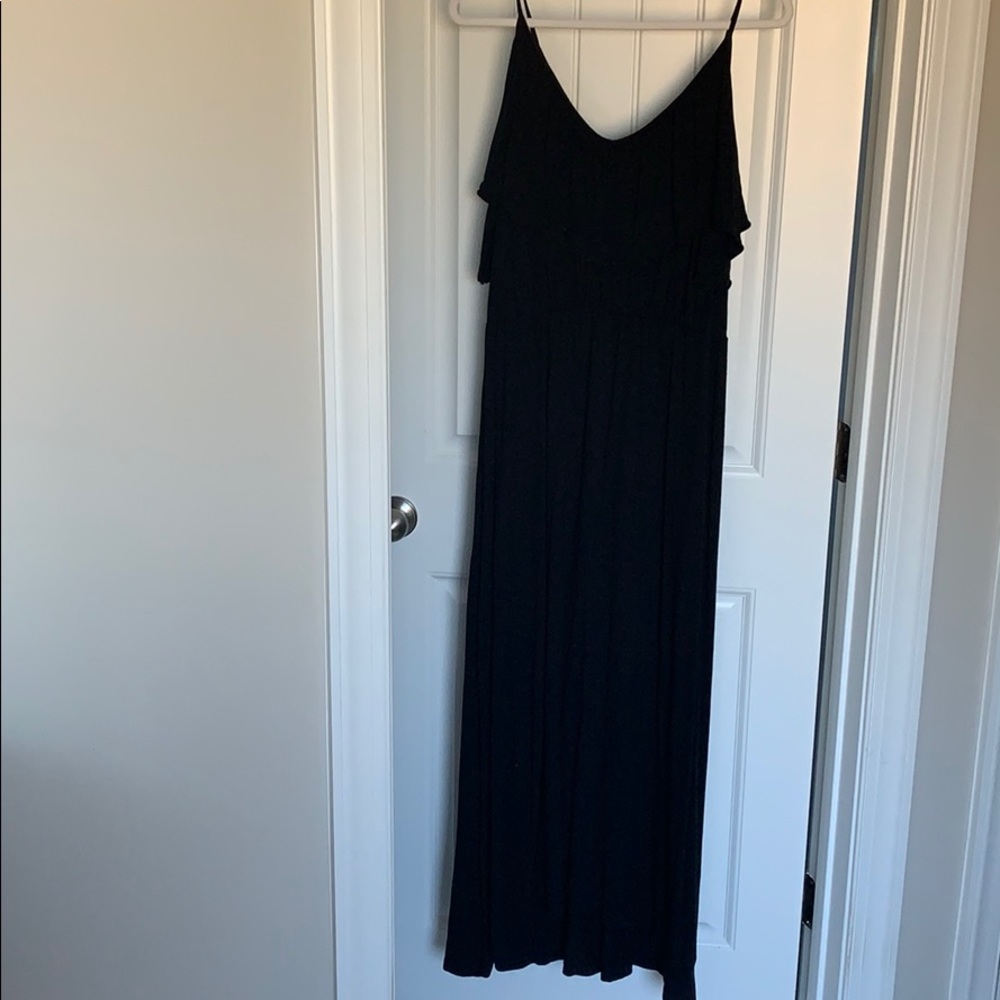 H&M black maxi dress, M